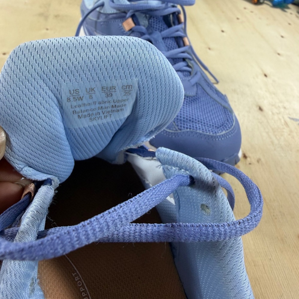 Ryka Skylift Womens 8.5W Wide Walking Shoes Blue Peach Athletic Sneakers - Picture 6 of 6